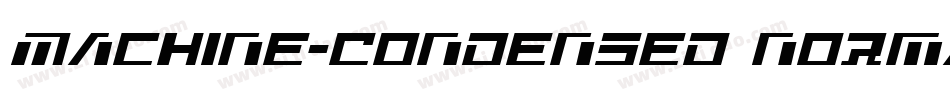 Machine-Condensed Normal字体转换